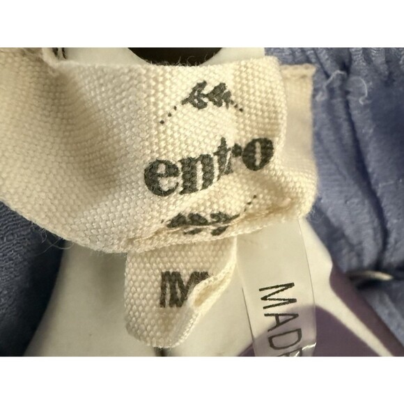 Anthropologie Entro Embroidered Tiered Boho Maxi Dress Women Size M Blue Coral - Picture 5 of 12